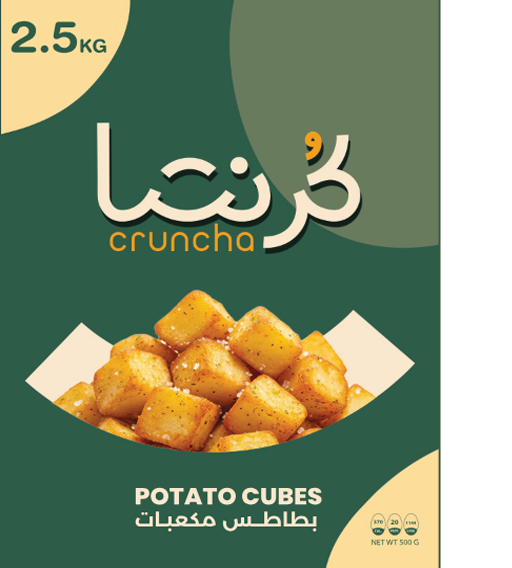 كرنشا بطاطس مكعبات